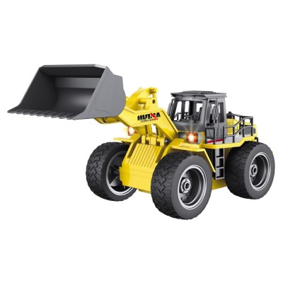 HUINA 1520 1:18 2.4GHz 6CH RC Alloy Truck Construction Vehicle toy Metal Engineering Vehicle  Bulldozer