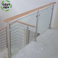 Clearview Furnishing perforated sheet hand forged aluminum alloy metal stair railing