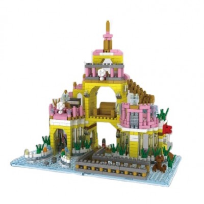 Educational Toys Diamond Building Blocks Bricks Undersea Castle 960pcs Miniature Particles Assembly DIY Model Toy