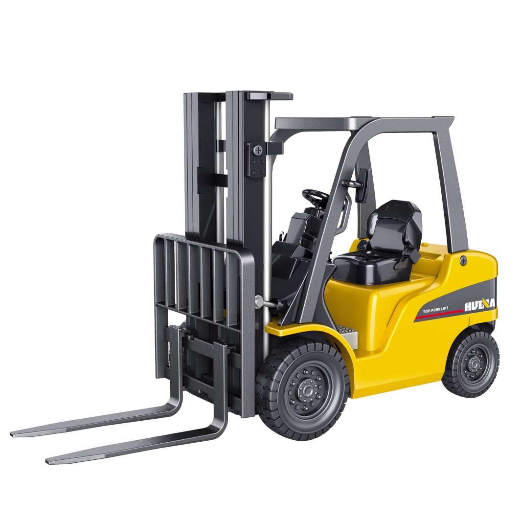 Huina 1/50 Alloy Forklift Truck Static Model Loading Transport Simulation Engineering Vehicle Children Birthday Gifts Toys