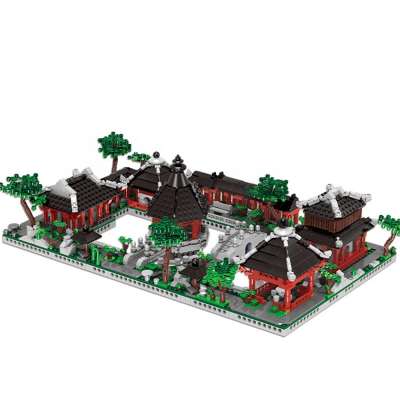 8 in 1 Suzhou Traditional Garden Building Blocks 2479pcs Xingbao 01110 Chinese Architecture Suzhou Gardens Bricks for Adult Toy