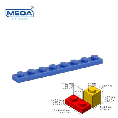 Wholesale Toys Building Bricks Spare Parts 1X8 Bricks 8 holes Blocks Parts Assembly Kits MOC Creator DIY Toy Blocks Fitting Part