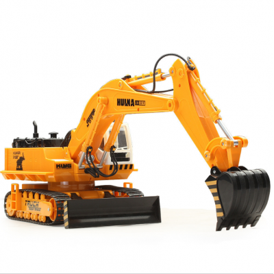 Huina 1/16 Scale 2.4G Remote Control Excavator 11CH Alloy Electric RC Engineer Vehicle Children Car Toys with Light