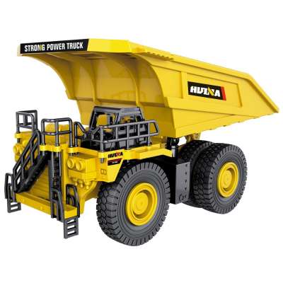 Diecast Toys Vehicle Huina 1/60 Alloy Excavator Truck Static Model Simulation Engineering Vehicle Loader Toys Children Gifts